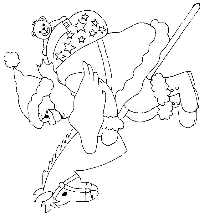 Święty Mikołaj kolorowanki